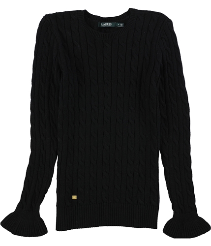 Ralph Lauren Womens Long Sleeve Knit Sweater black XS