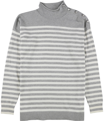 Ralph Lauren Womens Striped Pullover Sweater gray S