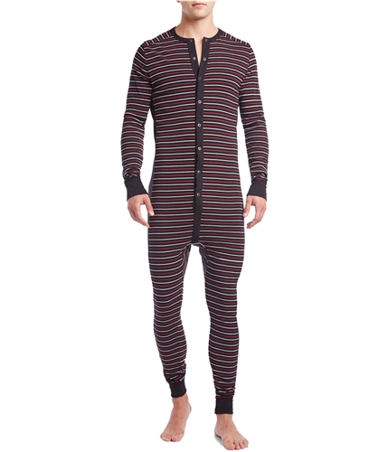 2(X)IST Mens Stripe Bodysuit Jumpsuit Pajama 05802 S