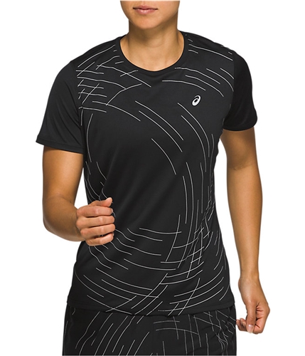 ASICS Womens Night Track Graphic T-Shirt 001 M