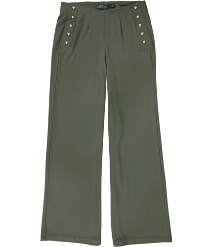 Ralph Lauren Womens Vattani Flare Casual Wide Leg Pants green PXS/29