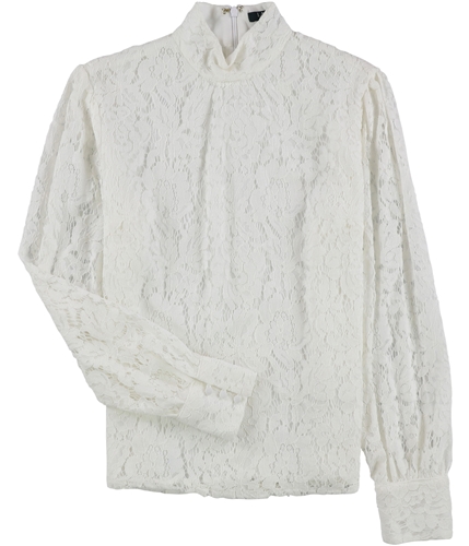 Ralph Lauren Womens Lace Pullover Blouse white 4P