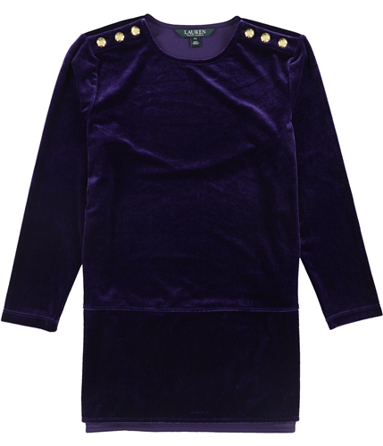 Ralph Lauren Womens Zalmal Pullover Blouse purple PXS