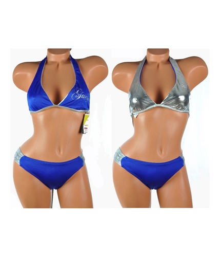 GUESS Womens Reversible 2 Piece Bikini blu XS