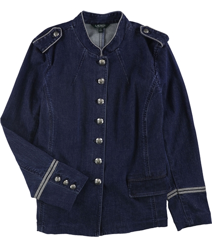 Ralph Lauren Womens Denim Military Jacket navy 14W