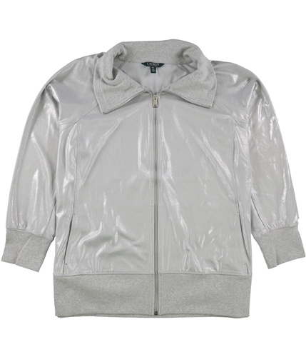 Ralph Lauren Womens Shimmer Jacket silver 2X
