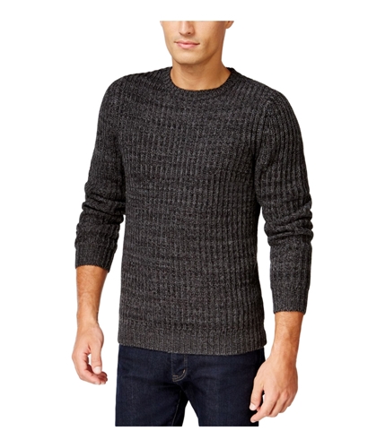 Club Room Mens Marled Textured Pullover Sweater deepblack XL