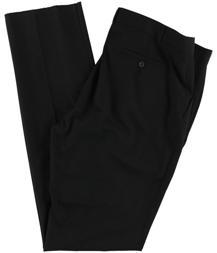 Kenneth Cole Mens Flat Front Dress Pants Slacks black 29/Unfinished