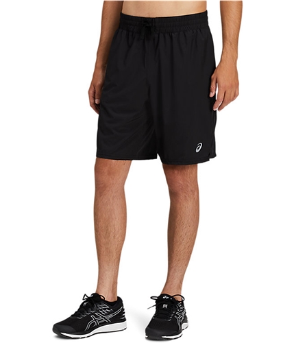 ASICS Mens Essential Woven Training Athletic Workout Shorts black M