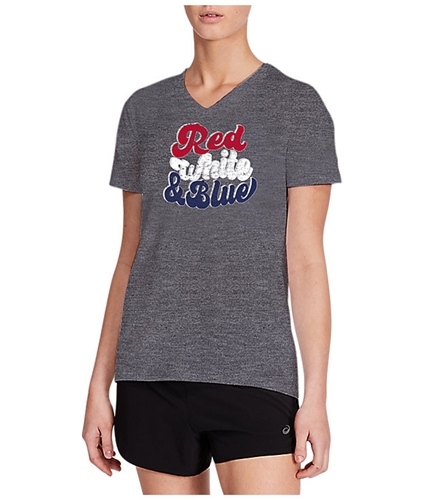 ASICS Womens Red White & Blue Graphic T-Shirt 020 XS
