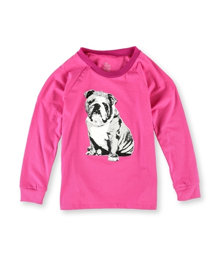 The Children's Place Girls Tiara Bulldog Graphic T-Shirt neobry S