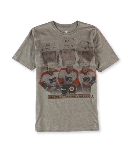 Level Wear Mens Philadelphia Flyers The Big Three Graphic T-Shirt gry S