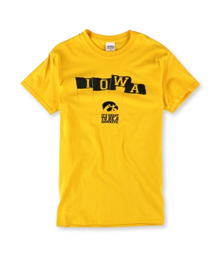 Gildan Mens Iowa Hawkeye Game Day Graphic T-Shirt iowayellow S