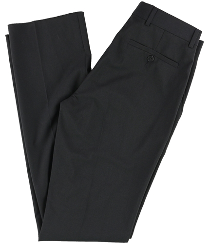 Kenneth Cole Mens MINI CHECK NESTED Dress Pants Slacks charcoal 29x35