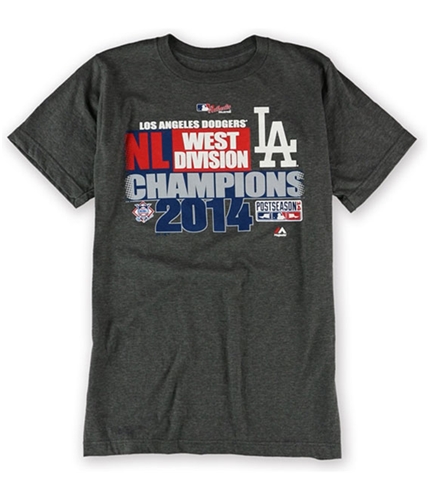 Majestic Mens 2014 Division Champ LA Graphic T-Shirt charcoal S