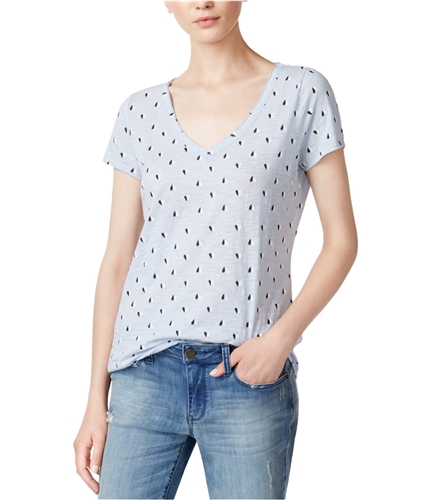 maison Jules Womens Cotton Basic T-Shirt blueeyeco XXS