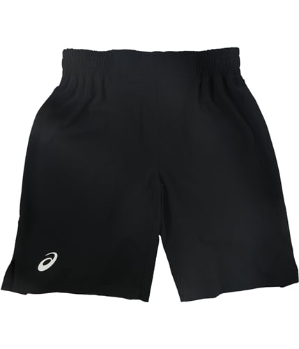 ASICS Mens Solid Athletic Workout Shorts black S