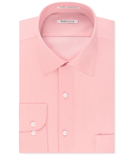 Van Heusen Mens Non Iron Button Up Dress Shirt primrose 15.5