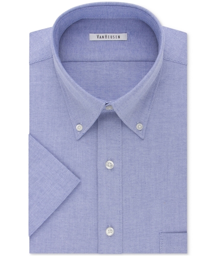 Van Heusen Mens Oxford Button Up Dress Shirt denim 16.5