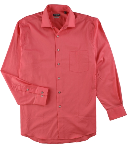Van Heusen Mens Classic Fit Stretch Button Up Dress Shirt harvest 17.5