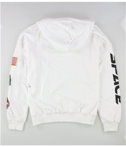 Elevenparis Mens NASA Hoodie Sweatshirt white L