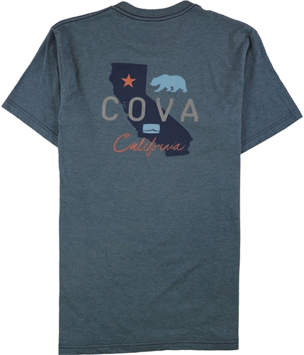 Cova Mens California Logo Graphic T-Shirt navy M