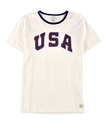 Ralph Lauren Womens Team USA Graphic T-Shirt dckwshwht L
