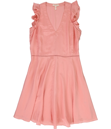 Rebecca Taylor Womens Flutter A-line Dress peach 6