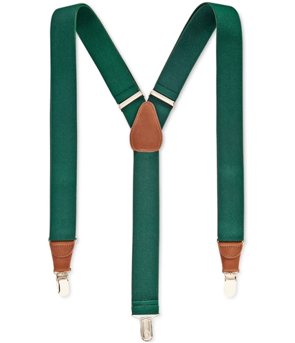 Club Room Mens Solid Woven Suspenders huntergreen One Size
