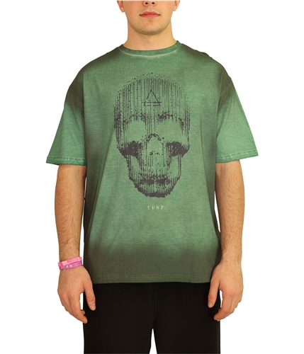 Elevenparis Mens Skull Graphic T-Shirt granitegreen S