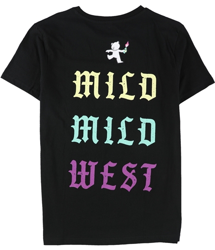 Elevenparis Mens Mild Mild West Graphic T-Shirt black S