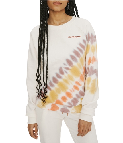 Elevenparis Womens Tie Dye Sweatshirt ochre M