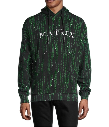 Elevenparis Mens The Matrix Hoodie Sweatshirt black S