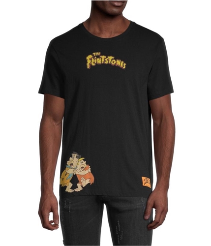 Elevenparis Mens Flintstones Graphic T-Shirt black S