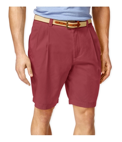 Club Room Mens Double-Pleated Casual Chino Shorts rosetta 32