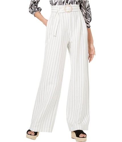 Leyden Womens Striped Casual Trouser Pants white XS/31