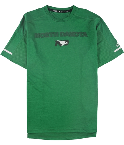 Adidas Mens University Of North Dakota Graphic T-Shirt green S