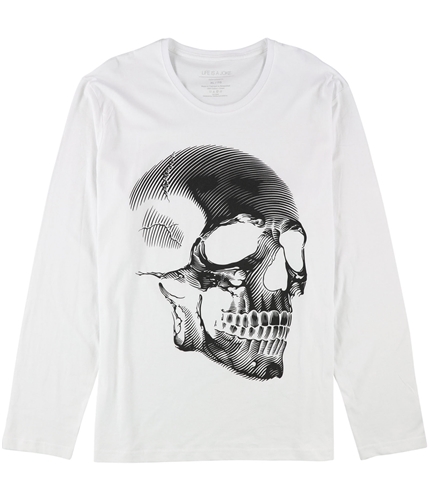 Elevenparis Mens Skull Graphic T-Shirt white S