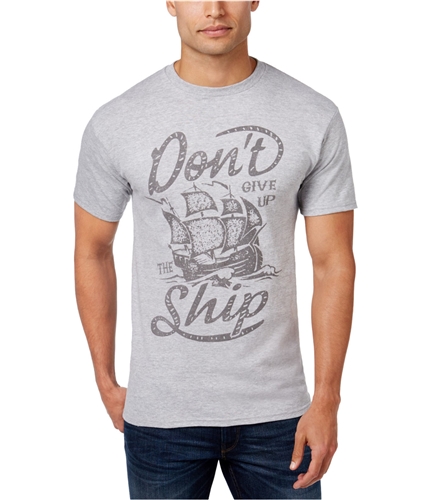 Club Room Mens Don't Give Up Graphic T-Shirt heathergrey S