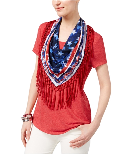 Style & Co. Womens American Dreams With Scarf Basic T-Shirt newredamore L