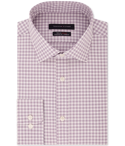 Tommy Hilfiger Mens Fitted Button Up Dress Shirt softlilac 17
