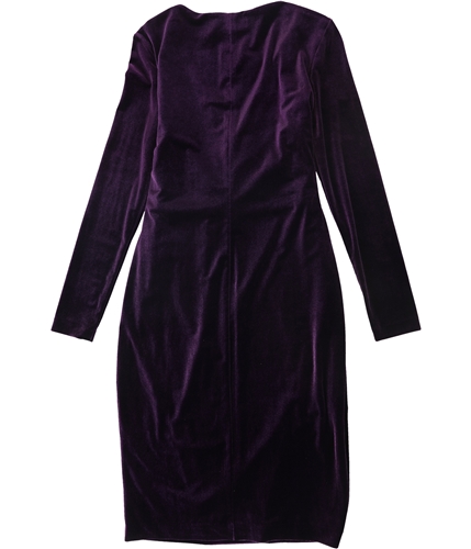 Ralph lauren velvet surplice hot sale dress