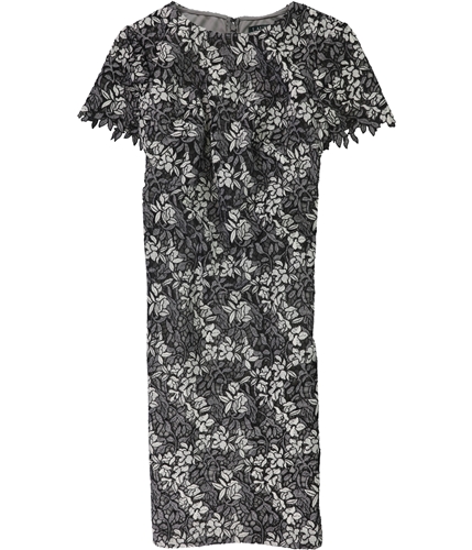 Ralph Lauren Womens Floral Sheath Dress gray 2