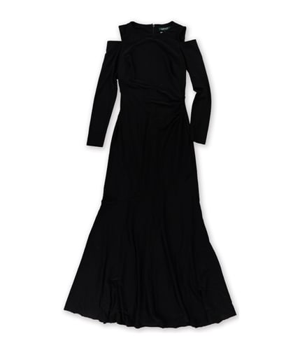 Ralph Lauren Womens Cutout Gown Dress black 4