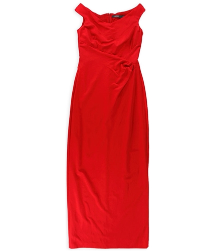 Ralph Lauren Womens Jersey Gown Dress orientred 8