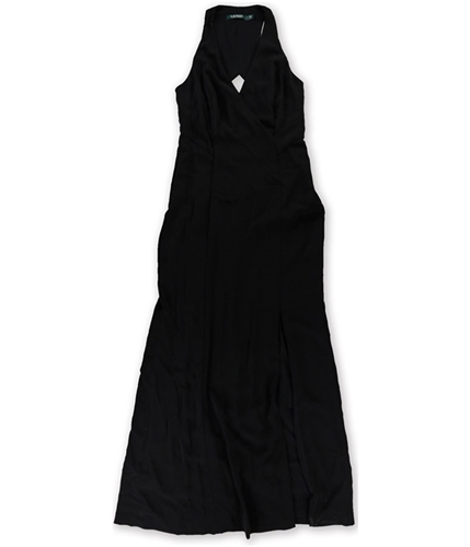 Ralph Lauren Womens Stretch-Crepe Gown Dress black 8
