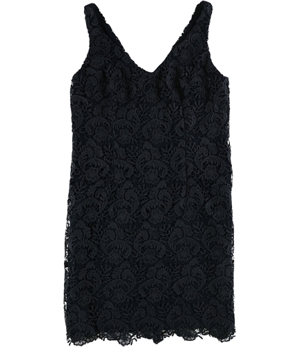 Ralph Lauren Womens Lace A-line Dress navy 4