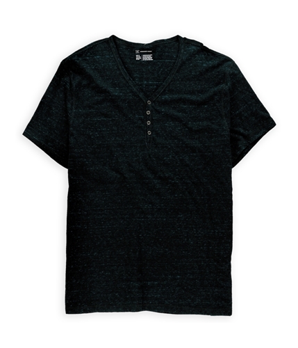 I-N-C Mens Heathered Henley Shirt turquiosebay XL