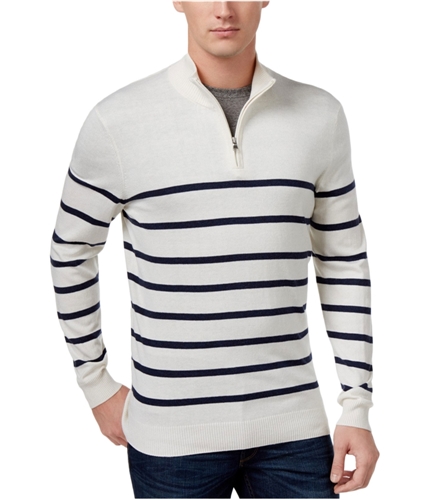 Club Room Mens Striped Pullover Sweater brightwhite S