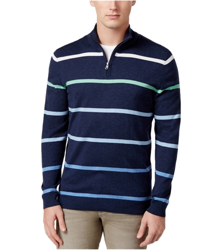 Club Room Mens Striped Pullover Sweater navystone XL